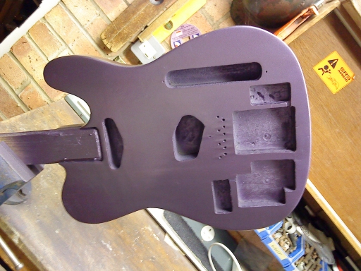 First coat of purple